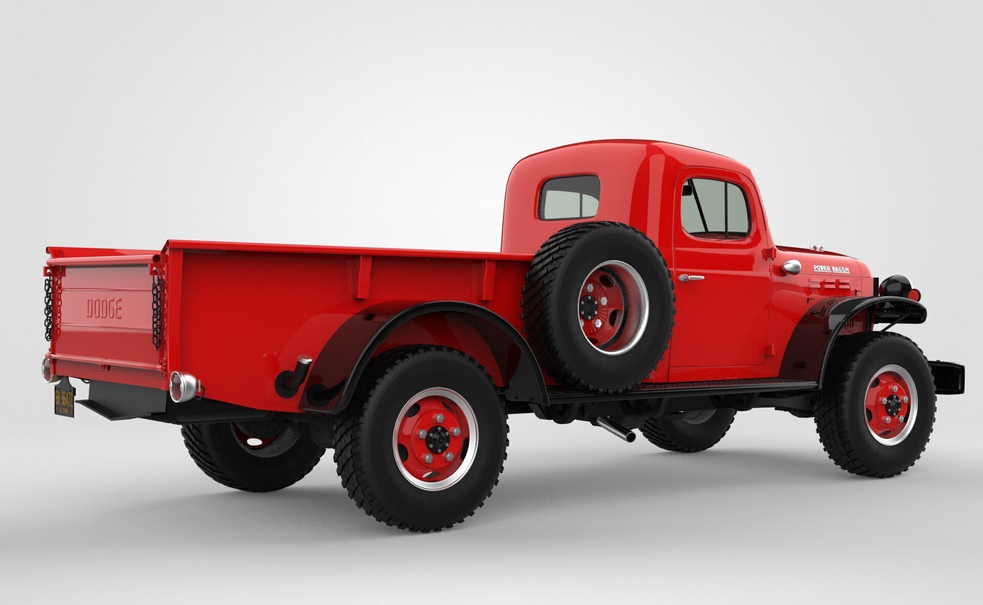 Dodge Power Wagon 1946 3D model_6