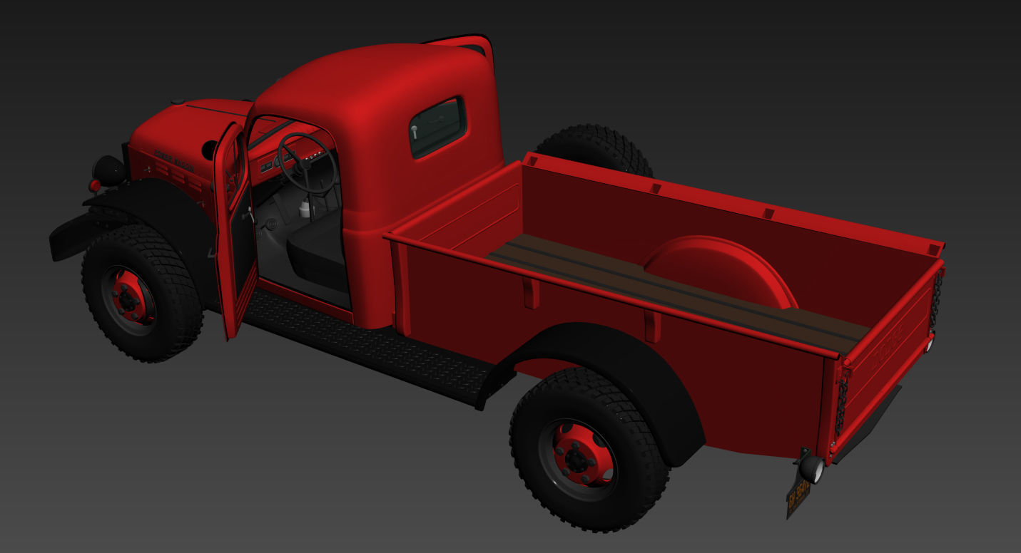 Dodge Power Wagon 1946 3D model_13
