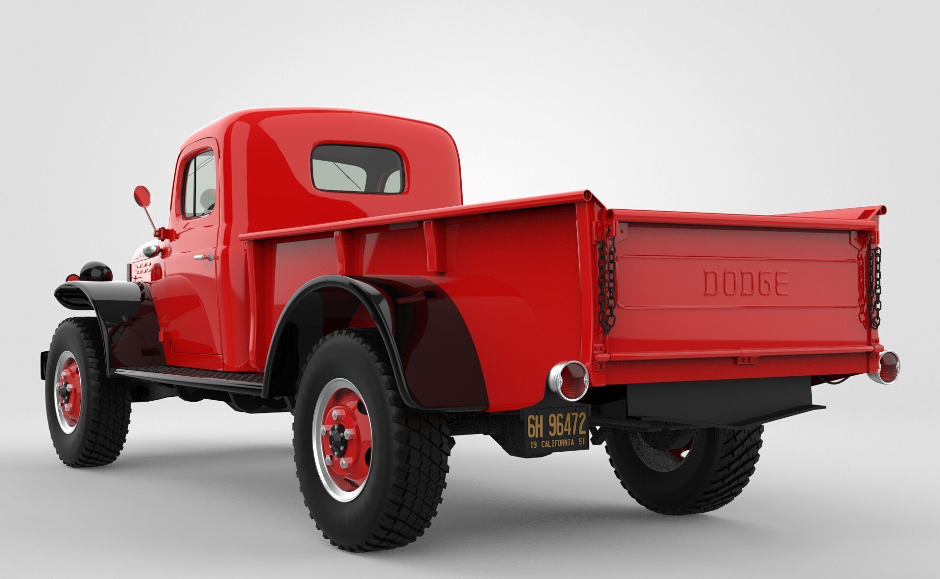 Dodge Power Wagon 1946 3D model_3