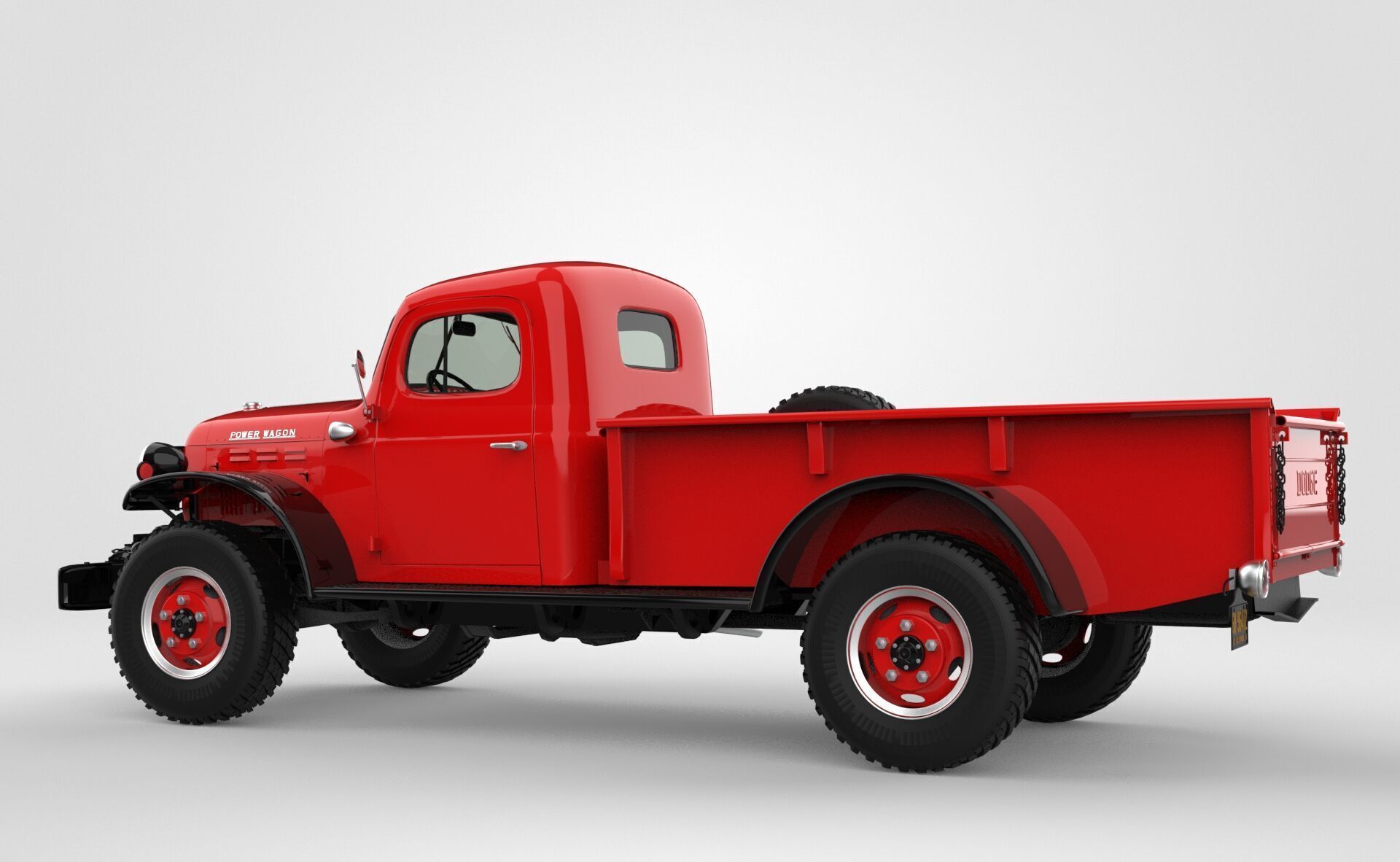 Dodge Power Wagon 1946 3D model_2