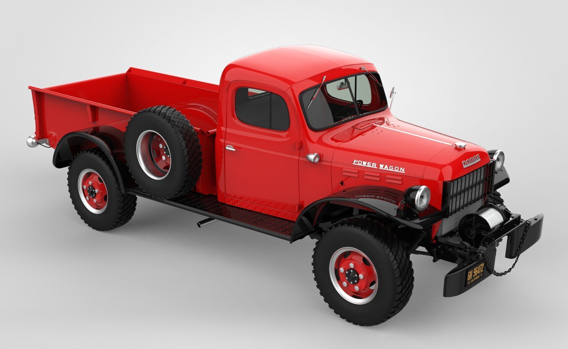 Dodge Power Wagon 1946 3D model_8