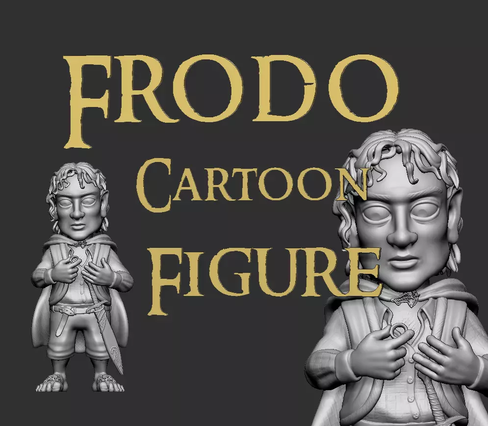 Frodo from Lord of the Rings - Cartoon Figure Free 3D print model