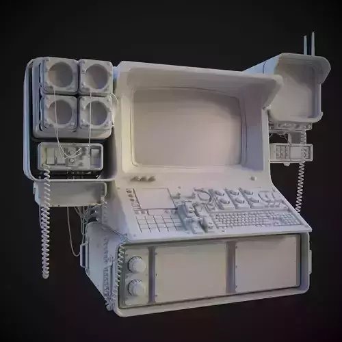SCI FI RADAR COMPUTER 3D print model