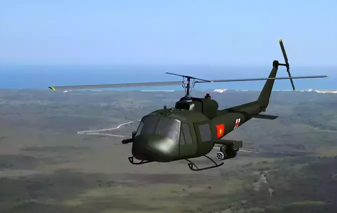 UH1 vietnam army helicopter
