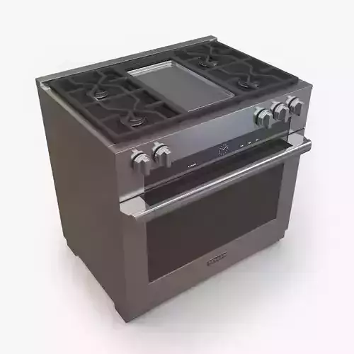 HR 1936 DF GD Dual Fuel Range 3D model