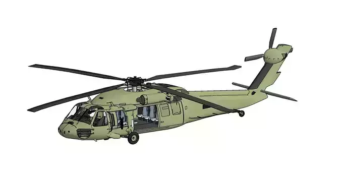 MH60J Black Hawk MODEL REVIT 2023 3D print model