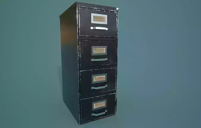 Game Ready PBR Filecabinet 