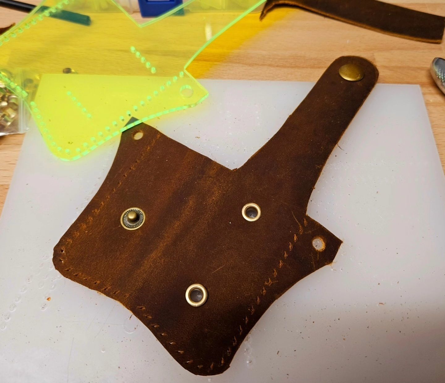 Luxury Leather Cryptocurrency Wallet Case for Ledger Nano S 3D model_3