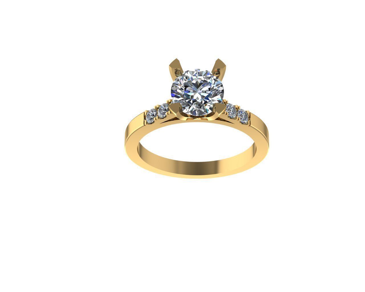 Ladies womans womens diamond ruby emerald Rings 3D print model 3D print model_3