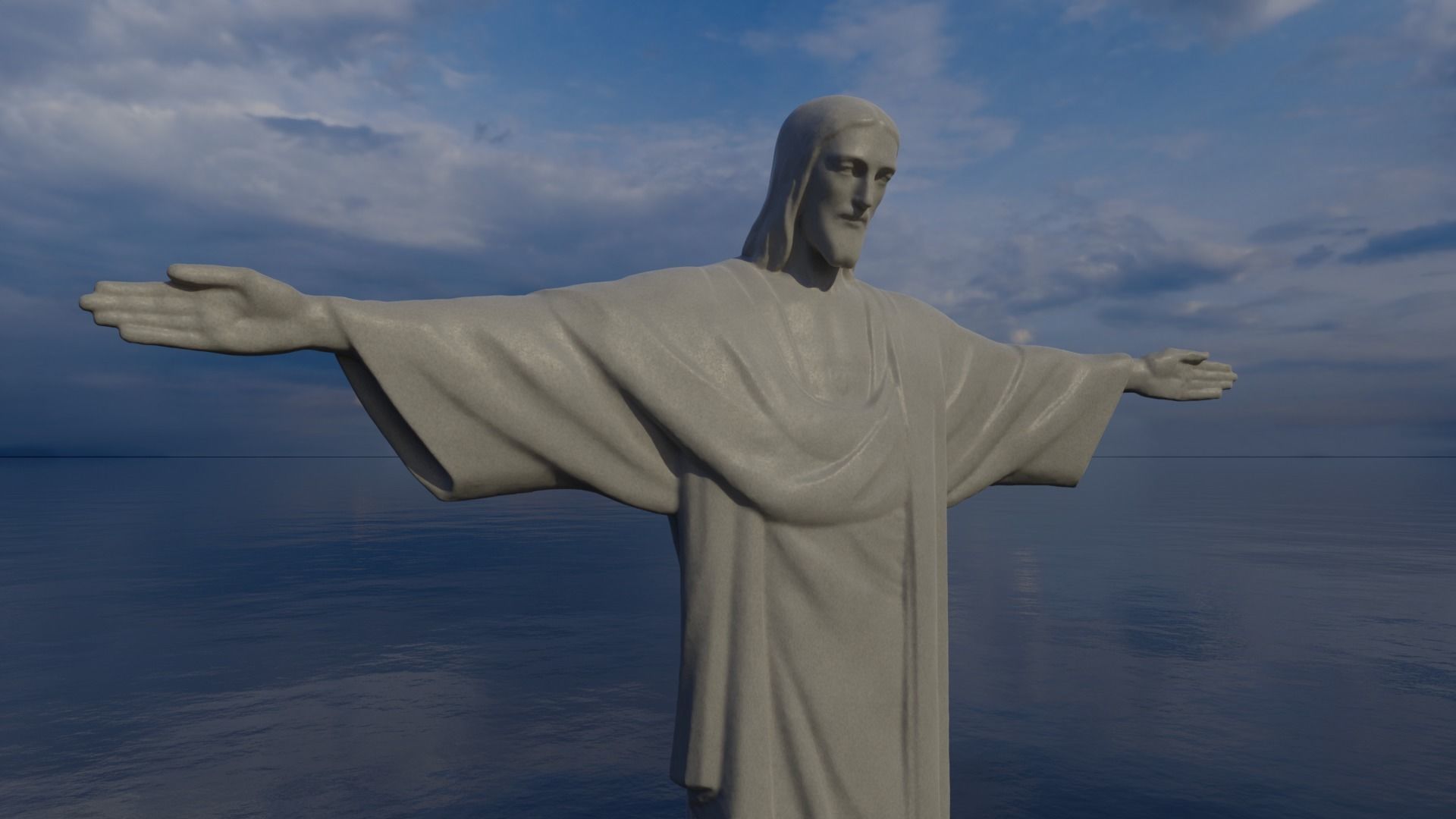 Corcovado Christ Redeemer 3D Printable 3D model_4