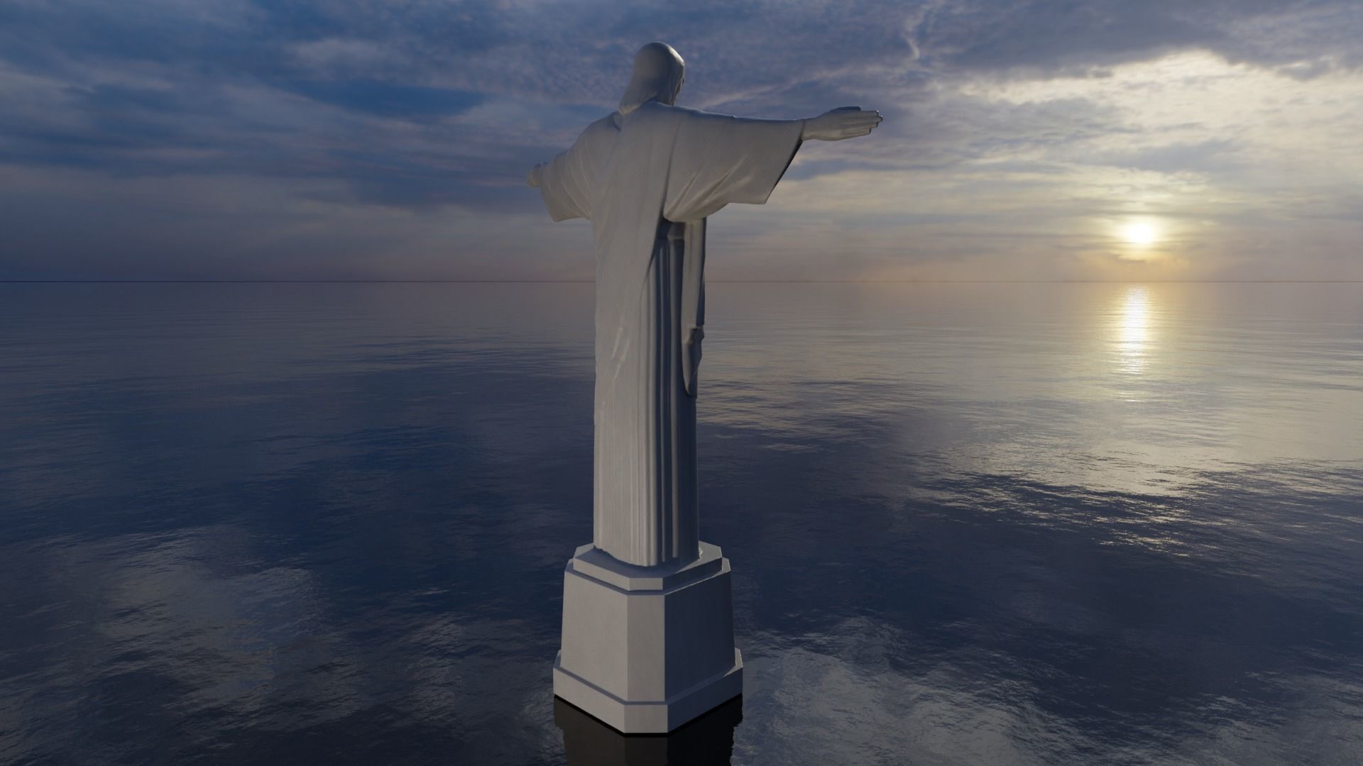 Corcovado Christ Redeemer 3D Printable 3D model_2