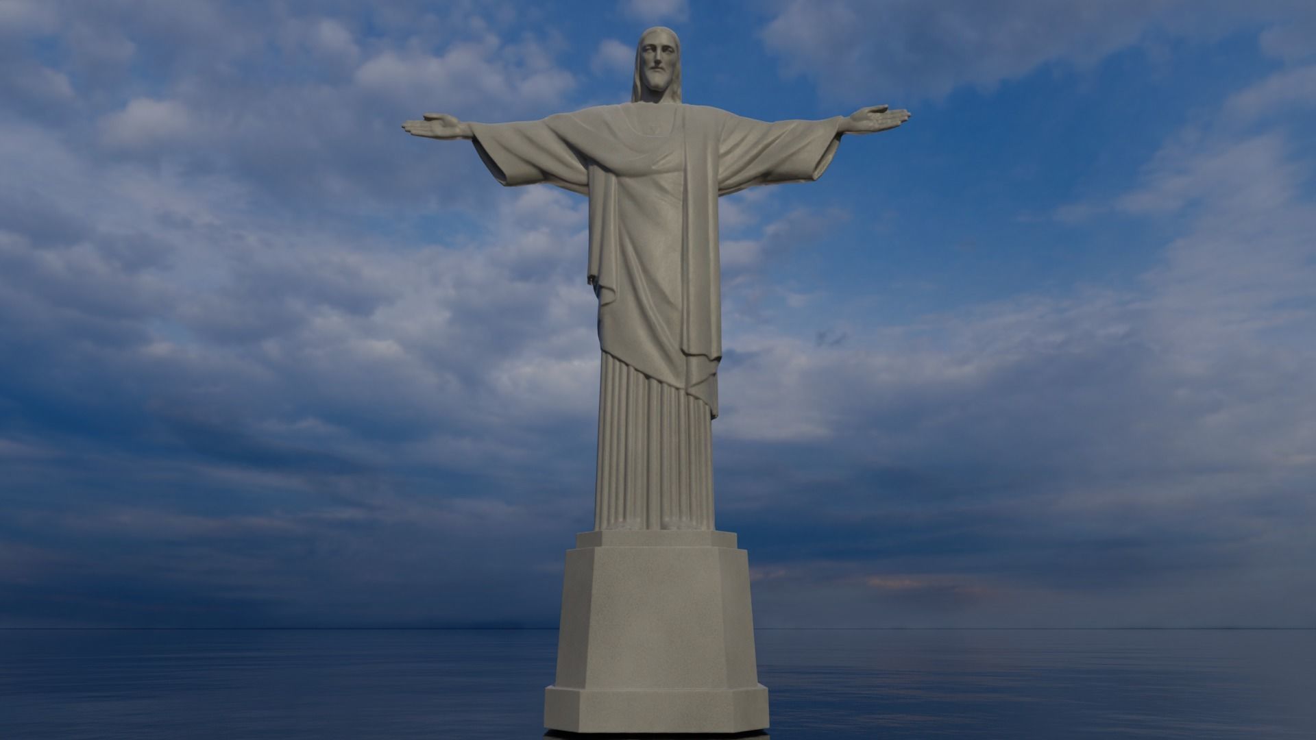 Corcovado Christ Redeemer 3D Printable 3D model_16
