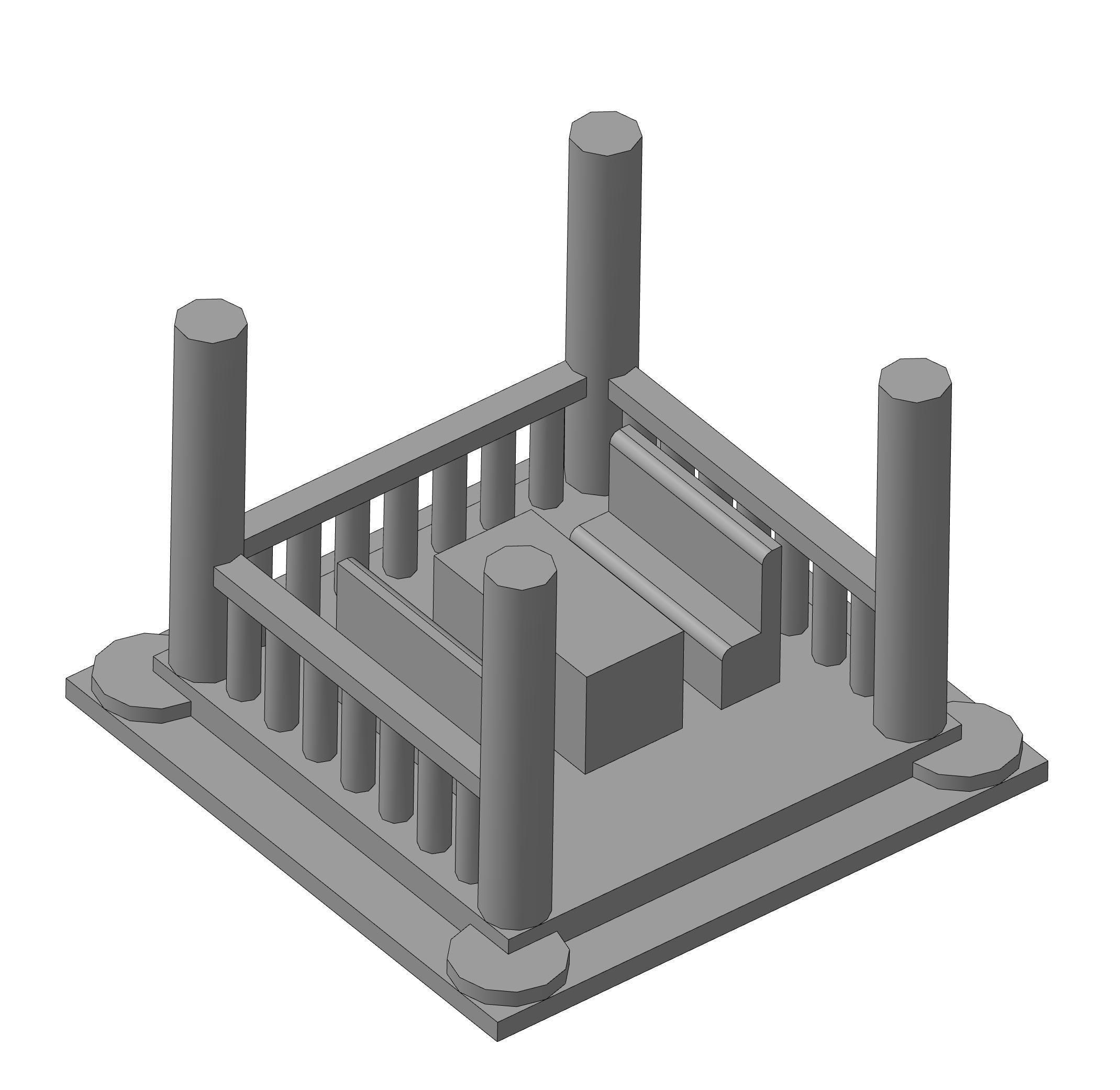 MINI PAVILION 3D model 3D printable | CGTrader