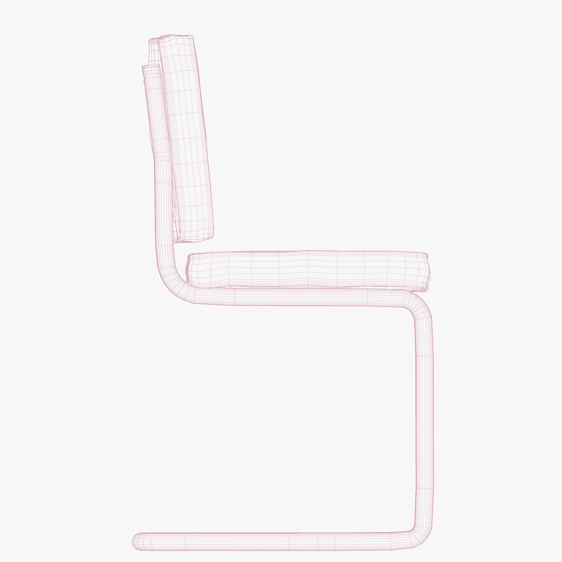 Aesthetic Green Velvet Interior Chair with Metal Frame 3D model_12