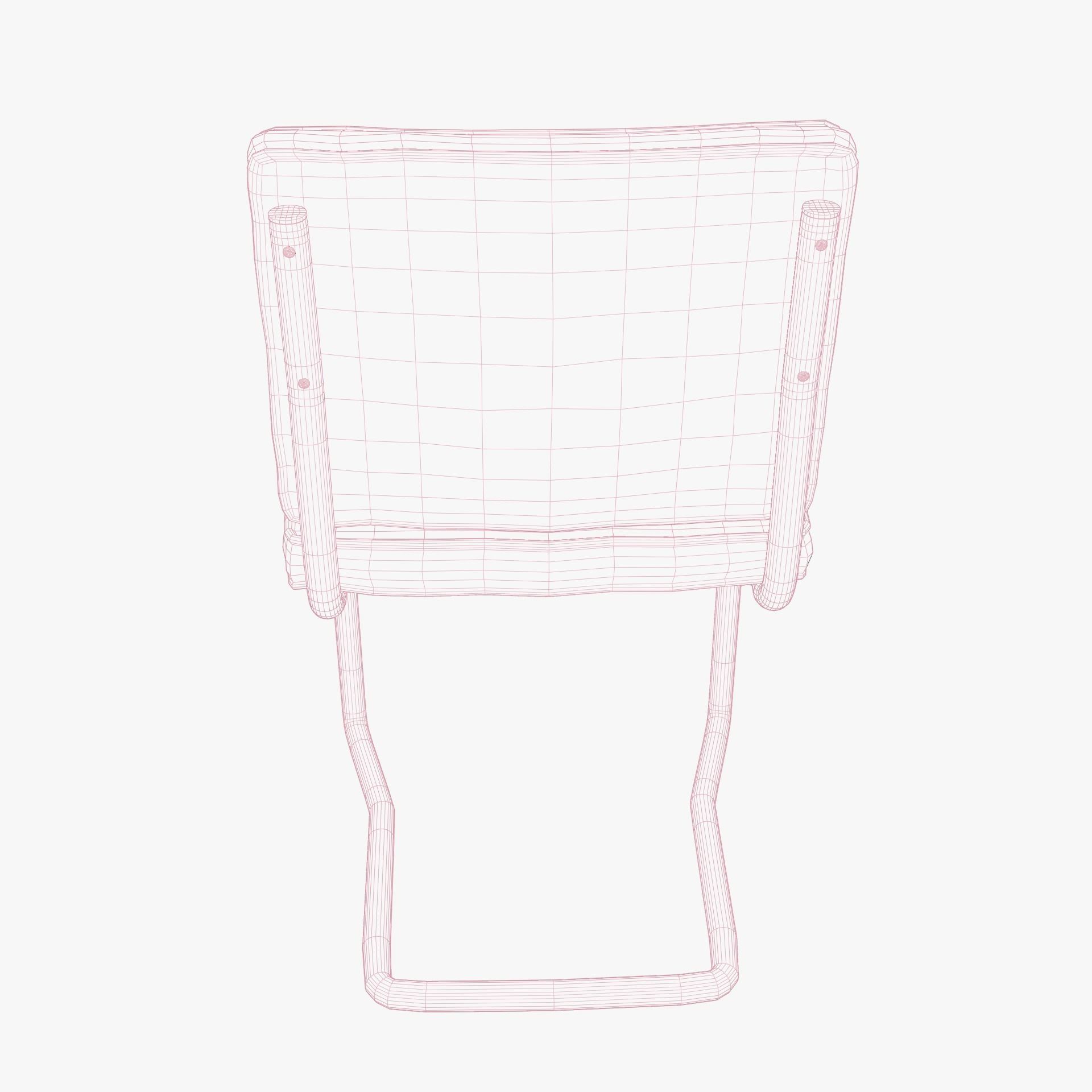 Aesthetic Green Velvet Interior Chair with Metal Frame 3D model_8