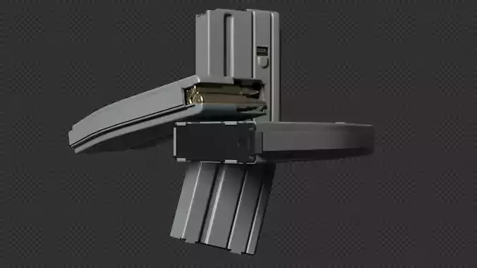 AR-15 Stanag Magazine 30rnd Low-poly 3D model