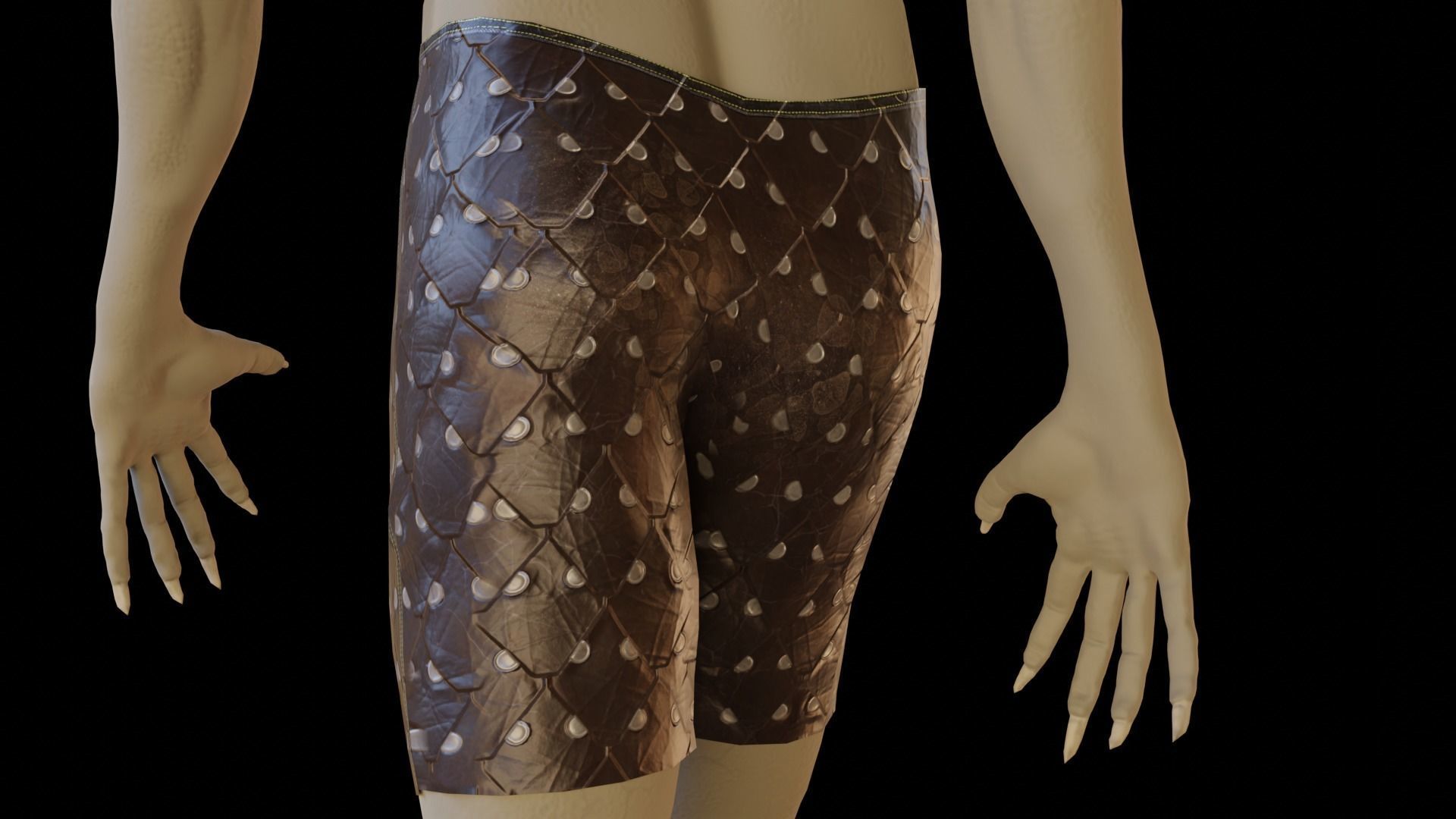 Pigman avatar character Low-poly 3D model_4