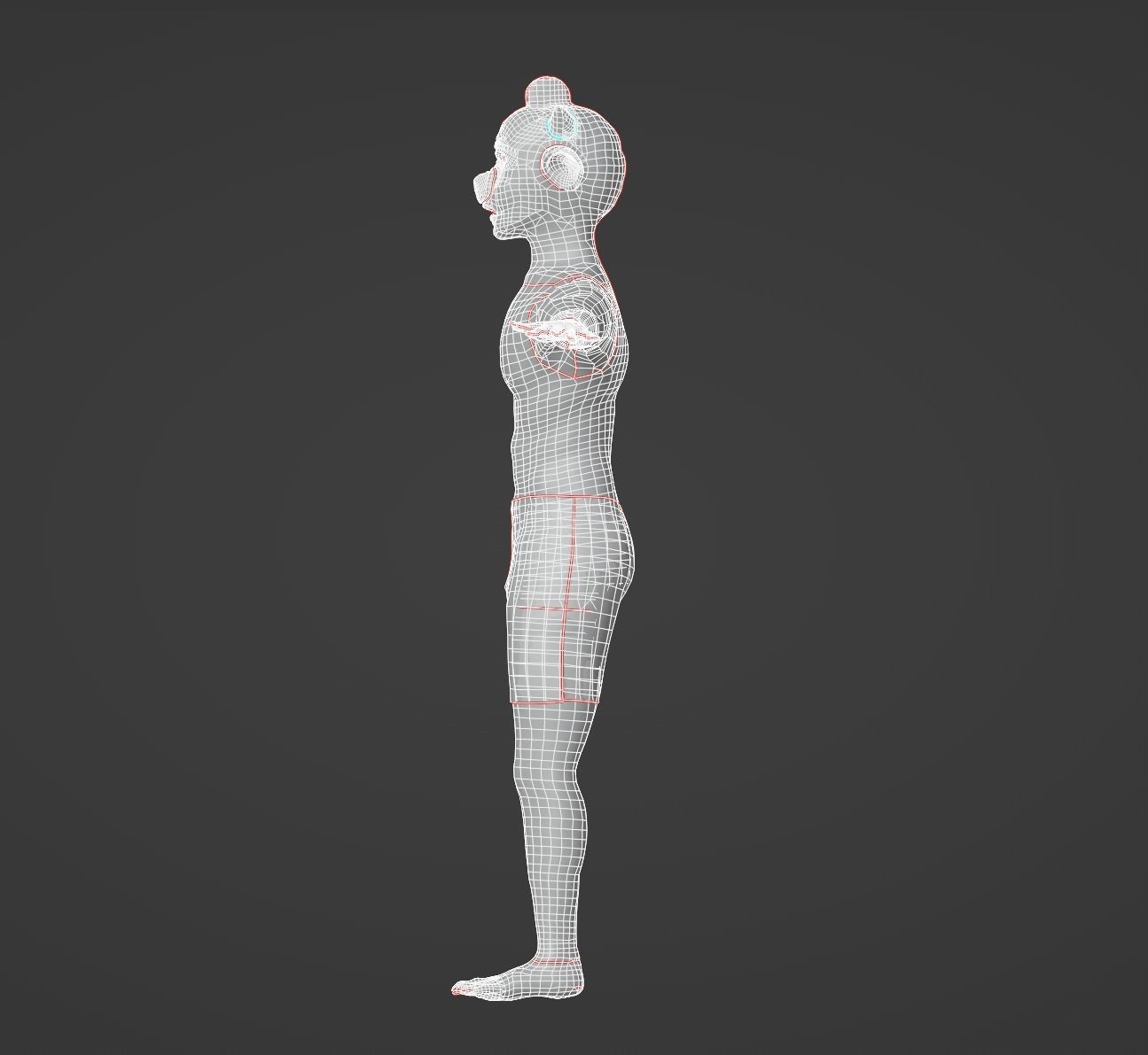 Pigman avatar character Low-poly 3D model_14