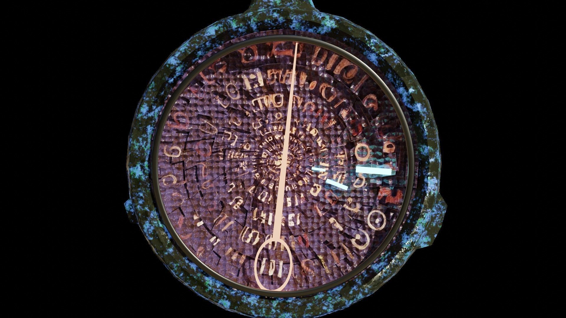 Chrono key 3D model_4