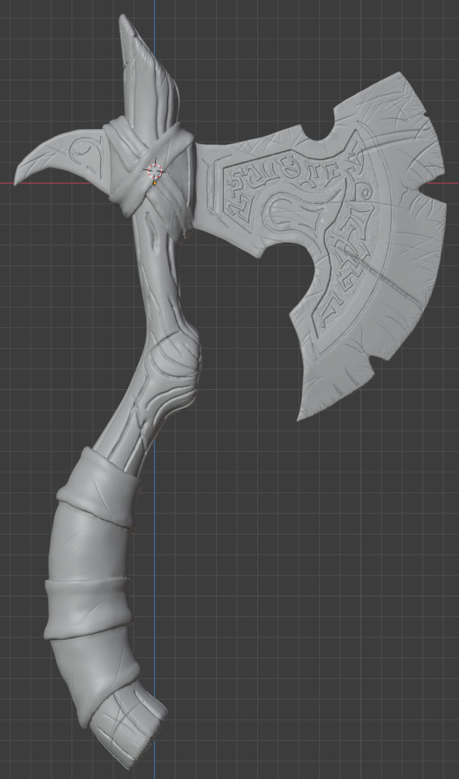 Viking Axe - Cosplay 3D print model_1