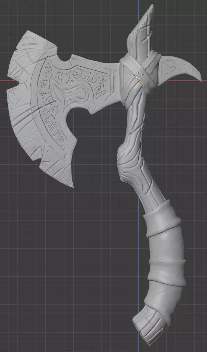 Viking Axe - Cosplay 3D print model_0