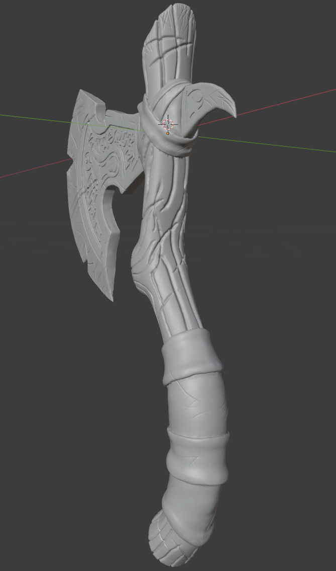 Viking Axe - Cosplay 3D print model_3
