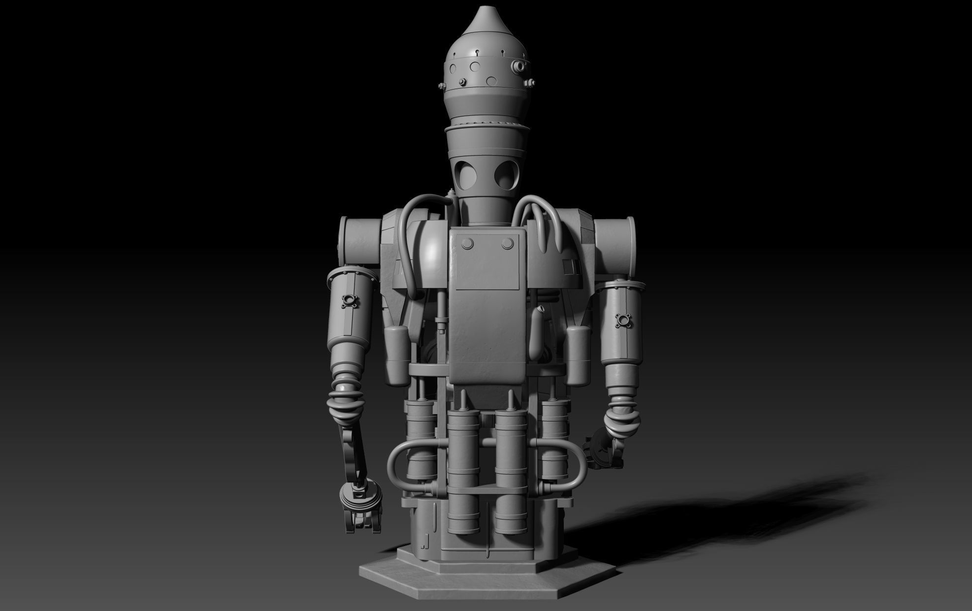 IG-12 Grogu Vehicle Bust Baby Yoda Mandalorian 3D print model_9