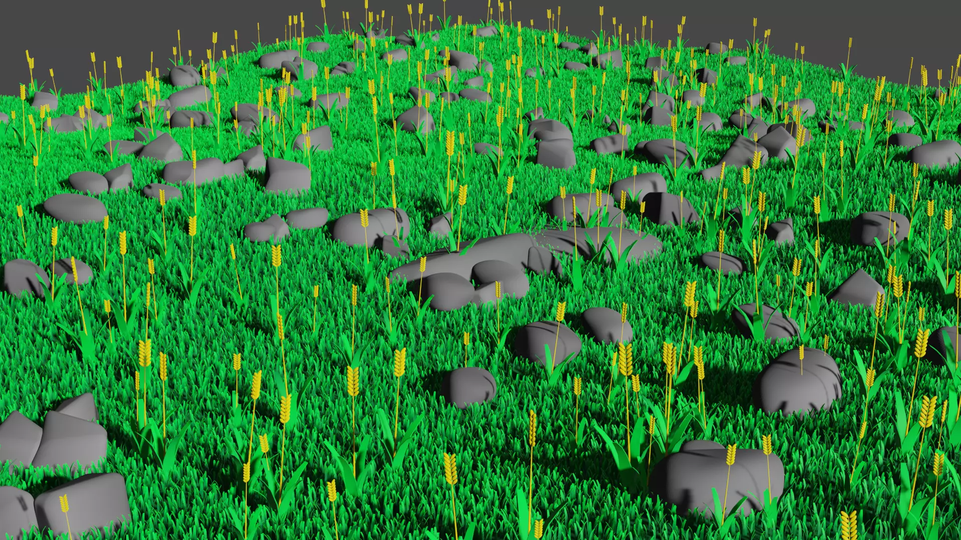 field with flowers Free 3D model