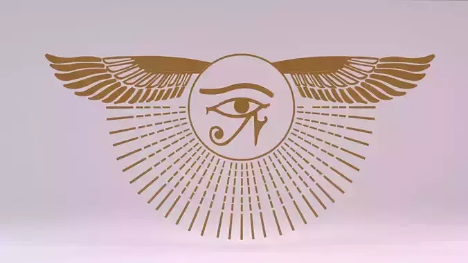 Egyptian Symbols - 043 Low-poly 3D model