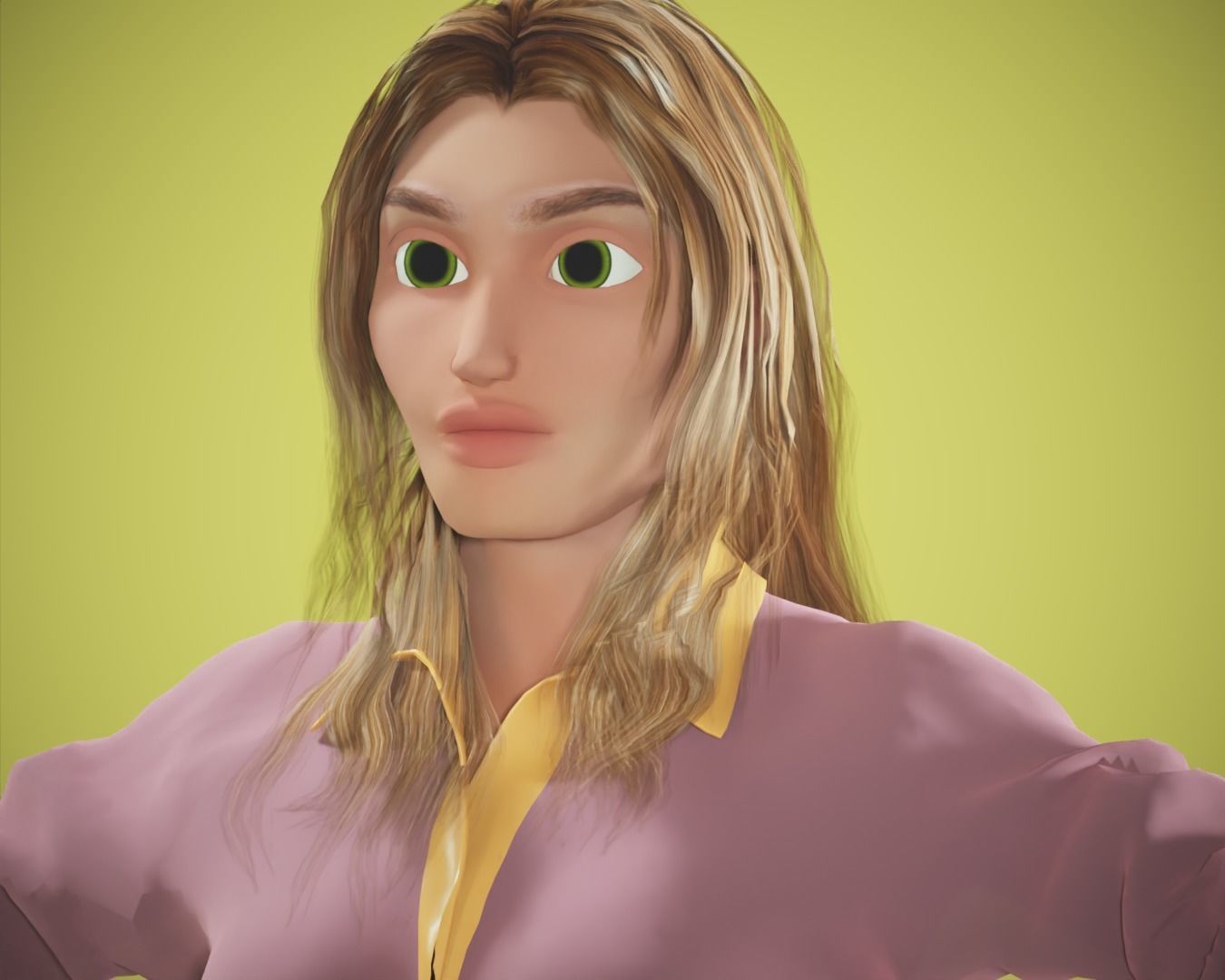 cartoon rigged  pack Low-poly 3D model_1