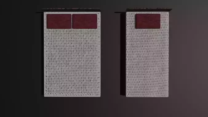 Free Blender Bed Models Free low-poly 3D model