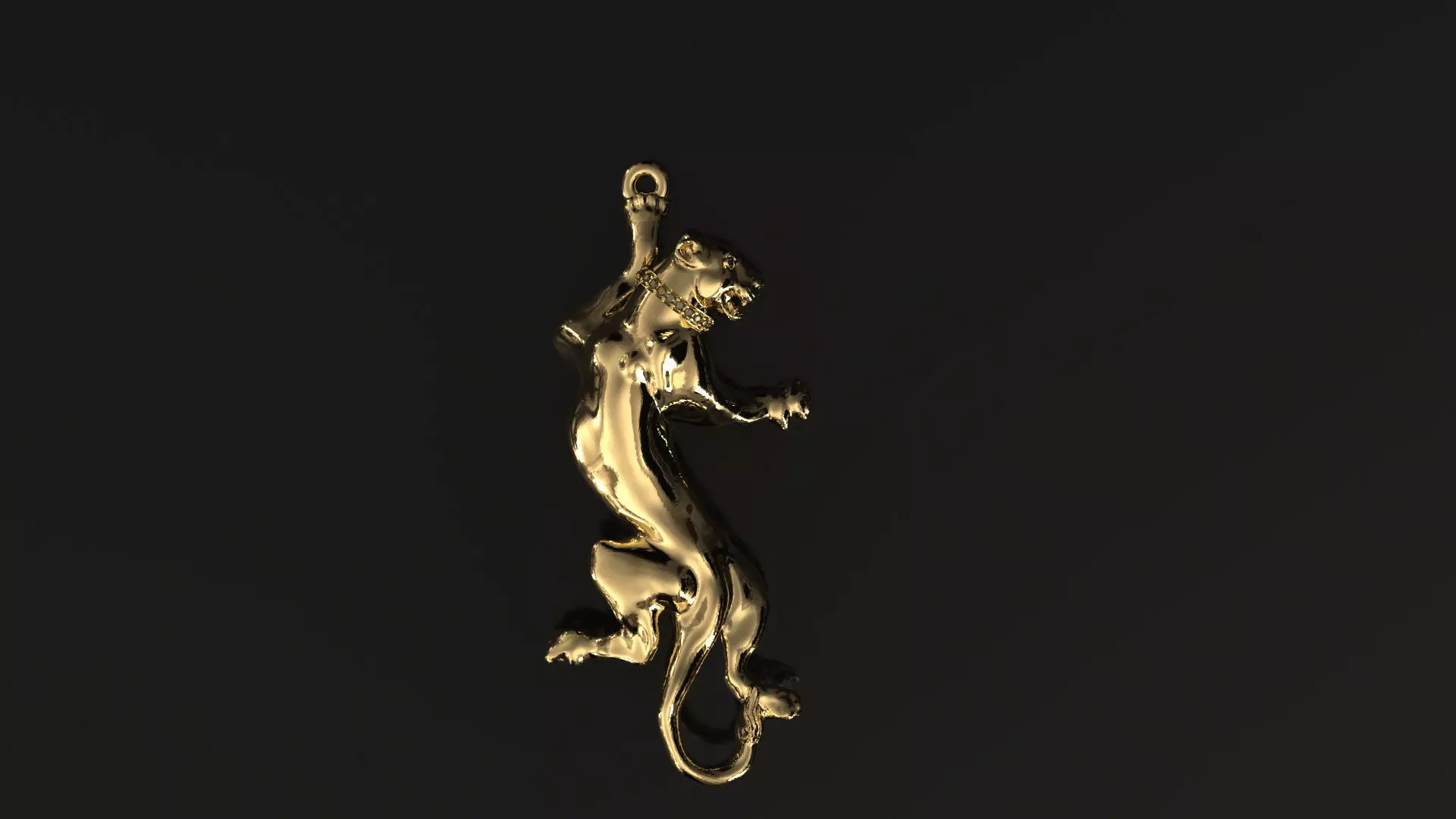 panther pendant 3D print model