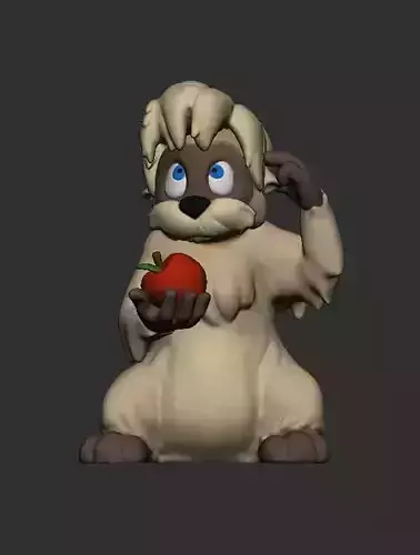 Gurgi - The Black Cauldron 3D print model