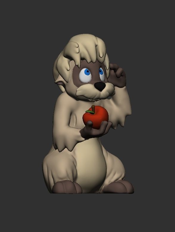 Gurgi - The Black Cauldron 3D print model_2