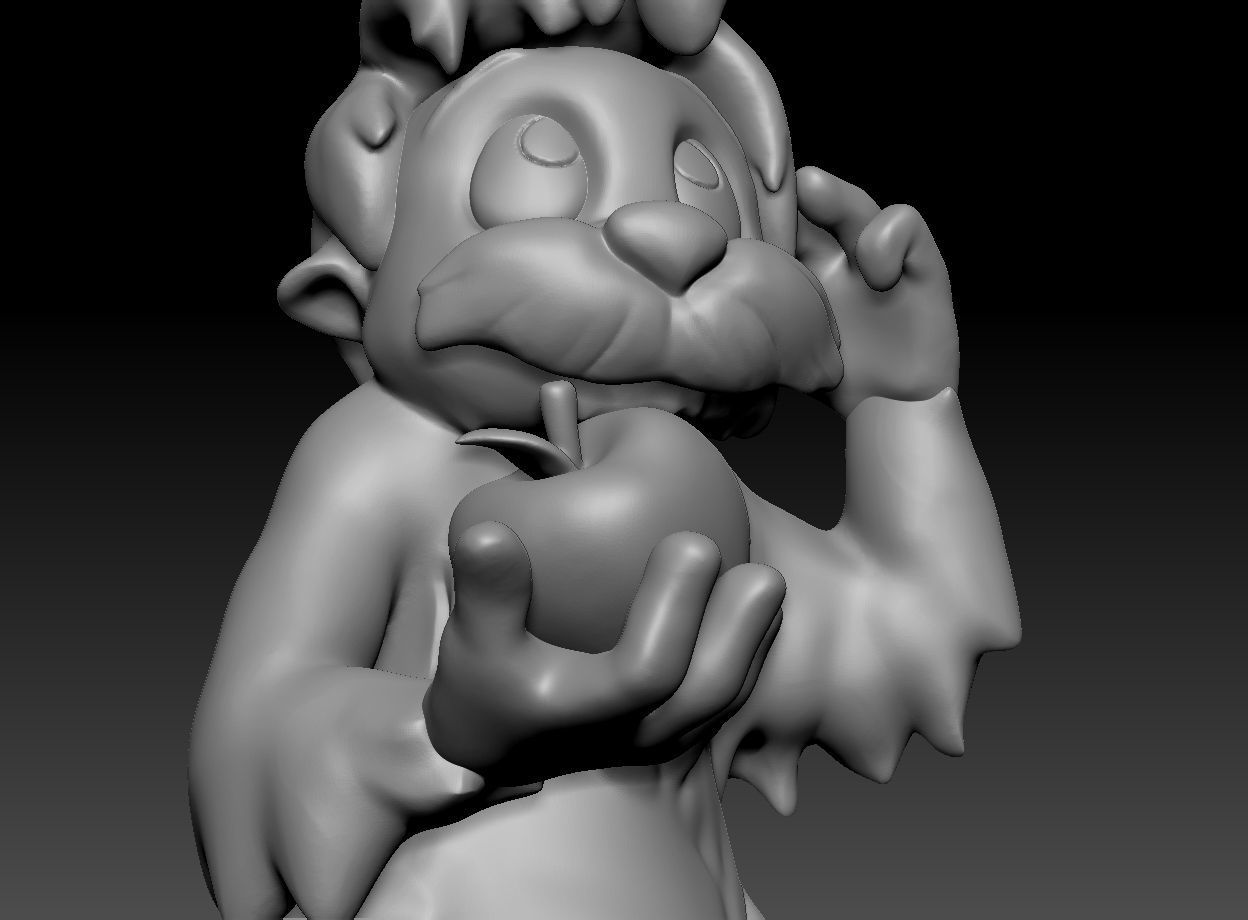 Gurgi - The Black Cauldron 3D print model_10