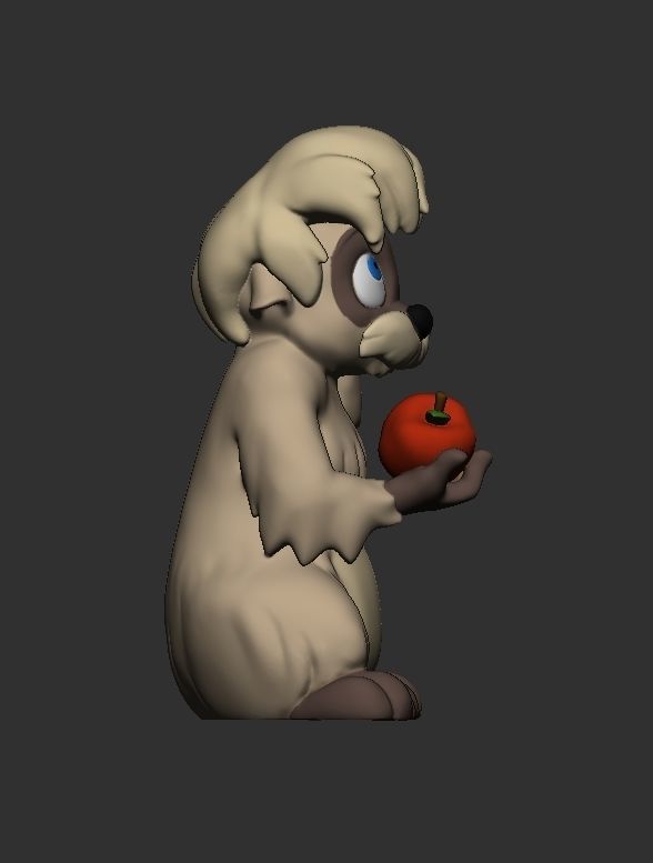 Gurgi - The Black Cauldron 3D print model_3