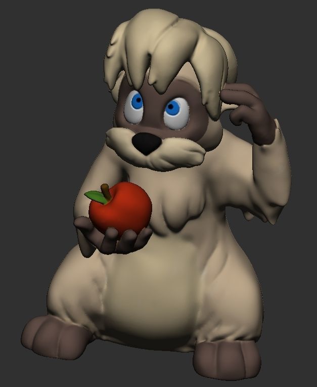 Gurgi - The Black Cauldron 3D print model_5