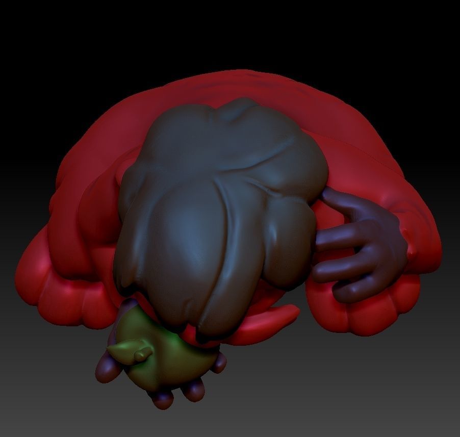 Gurgi - The Black Cauldron 3D print model_12