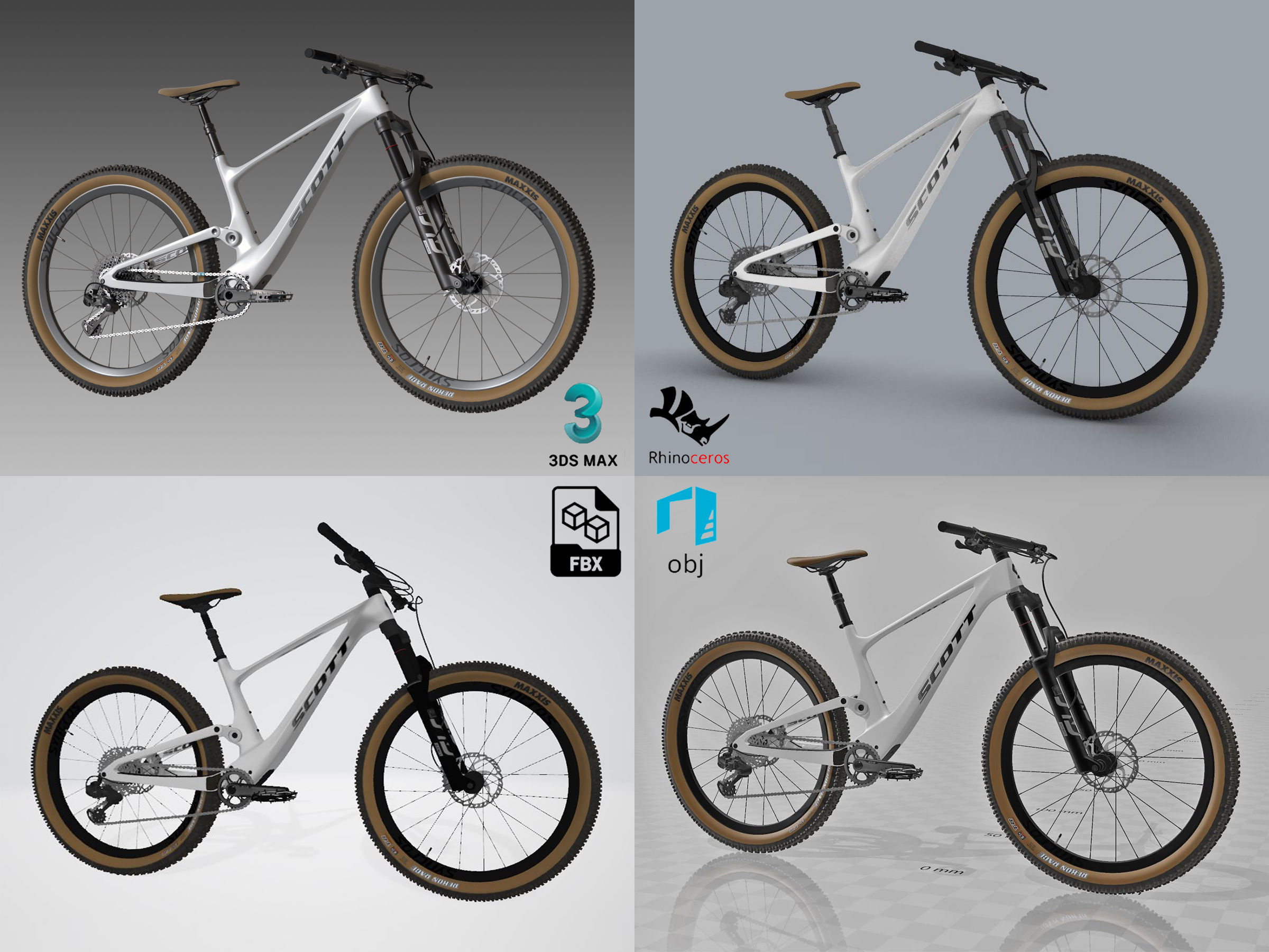 Scott Spark Bicycle 3D model_9