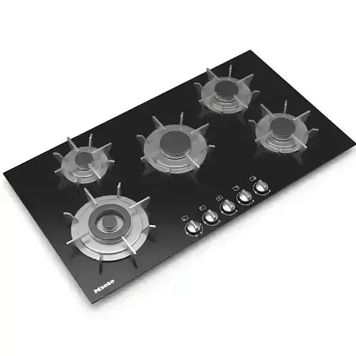 Miele 5 Burner KM 391 Gas on Glass G Cooktop
