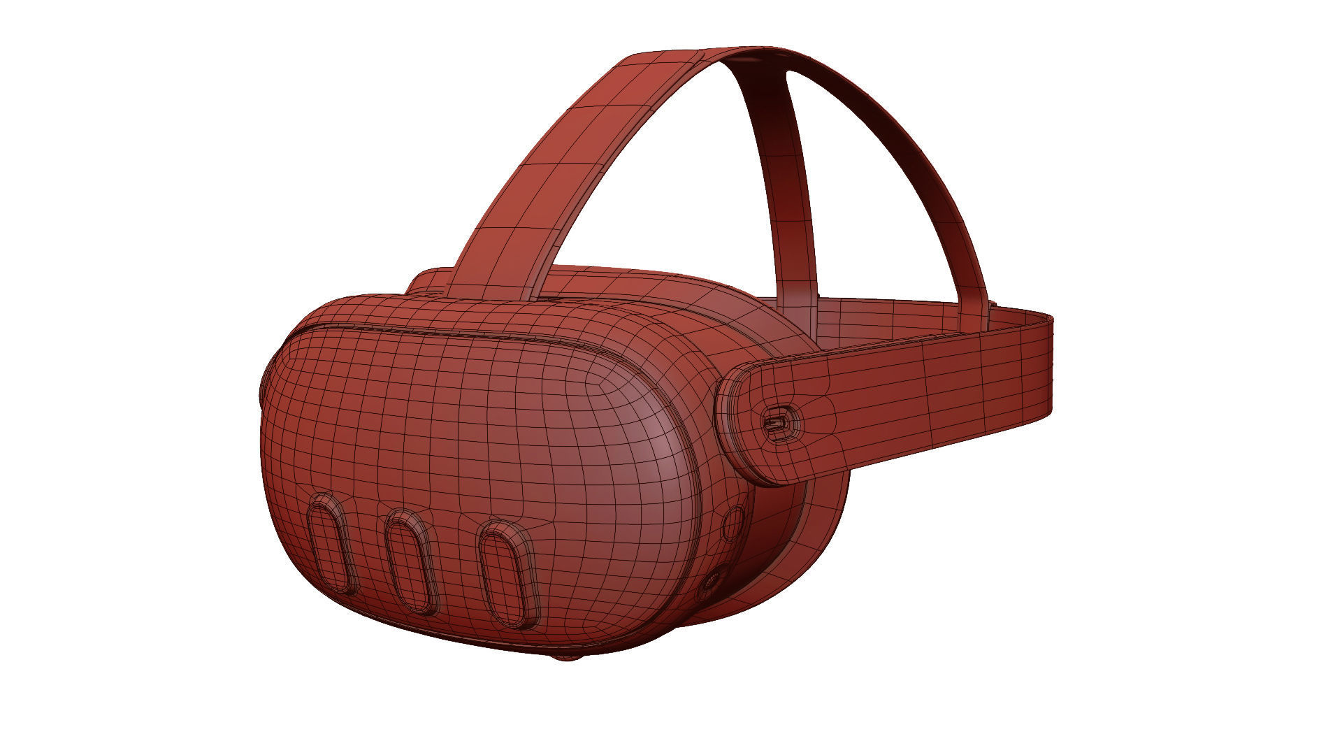 Meta Quest 3 VR Headset 3D model_17