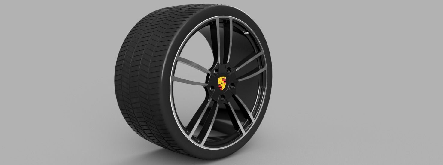 Porsche wheel 3D print model_2