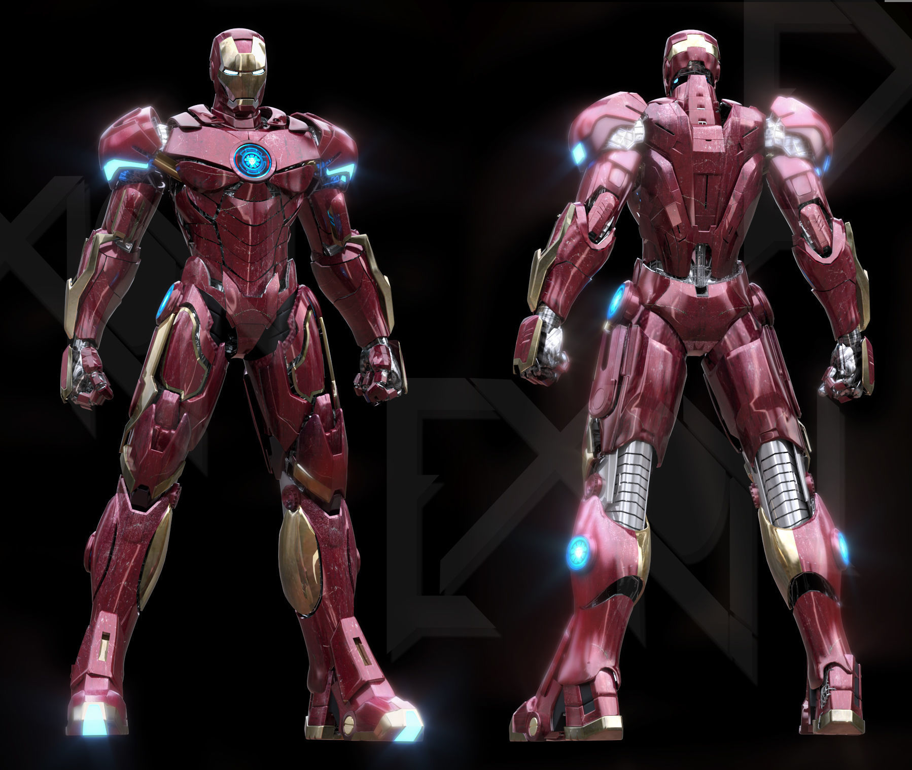 Iron Man MK88 Last Stand Armor 3D model_3