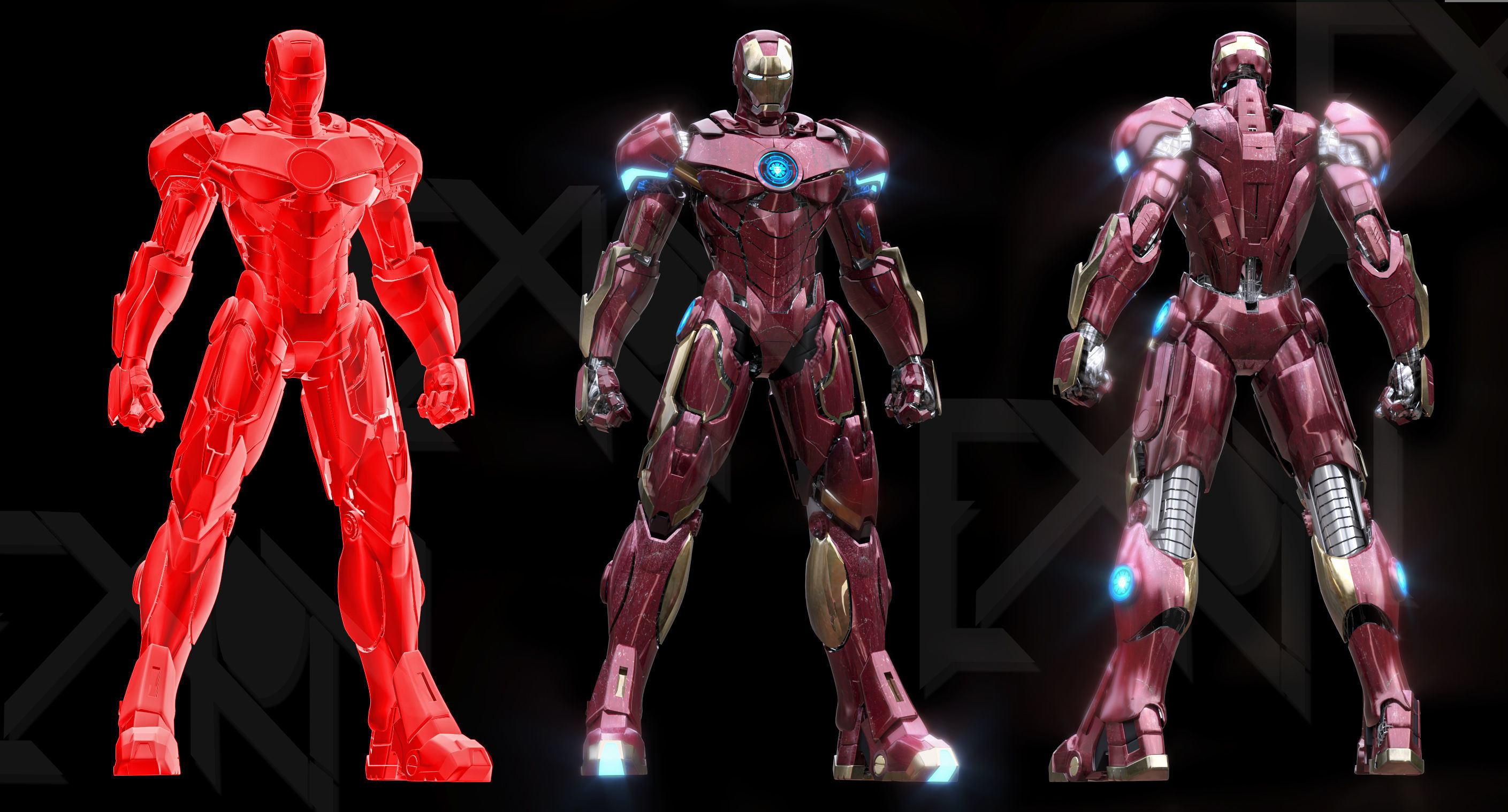 Iron Man MK88 Last Stand Armor 3D model_4