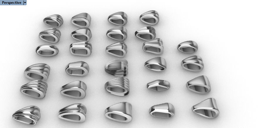 Various Bails for Pendants Necklace Charms Nameplates Findings 3D print model_1