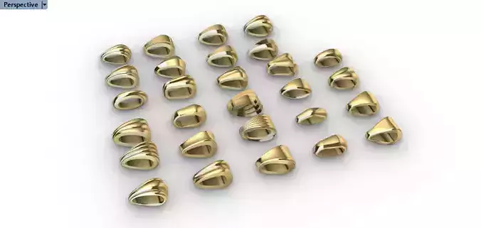 Various Bails for Pendants Necklace Charms Nameplates Findings 3D print model