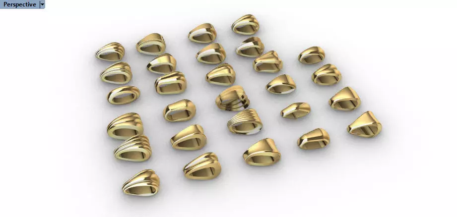 Various Bails for Pendants Necklace Charms Nameplates Findings 3D print model_0