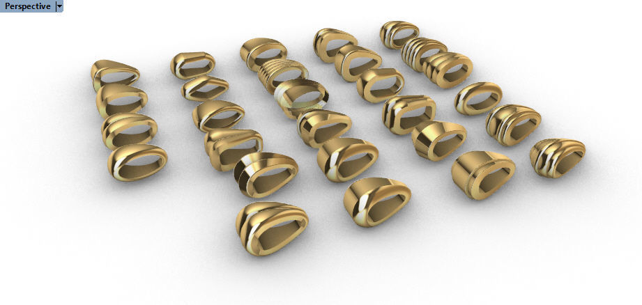 Various Bails for Pendants Necklace Charms Nameplates Findings 3D print model_19