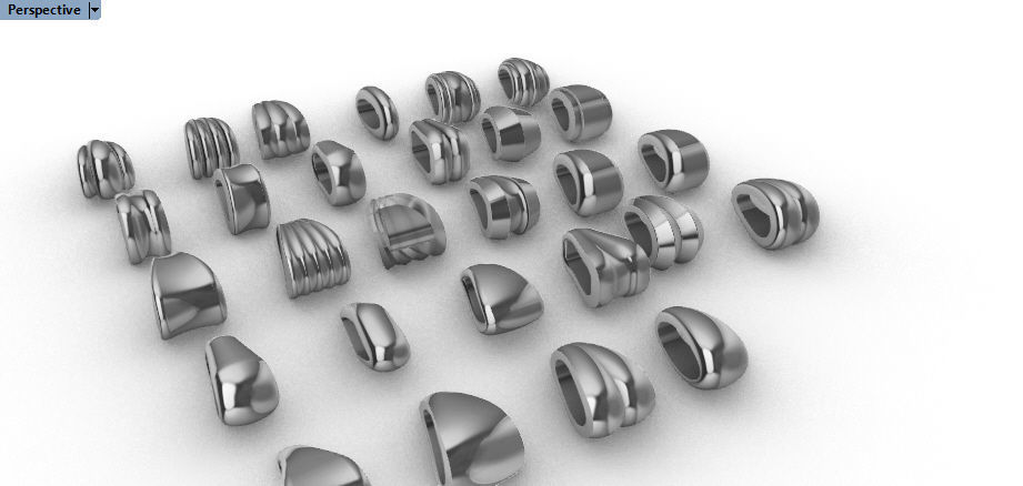 Various Bails for Pendants Necklace Charms Nameplates Findings 3D print model_5