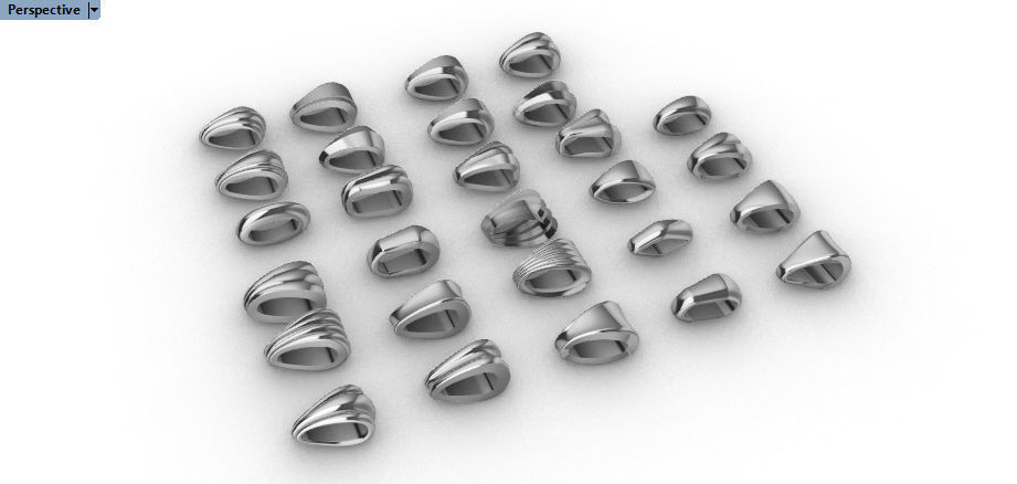 Various Bails for Pendants Necklace Charms Nameplates Findings 3D print model_7